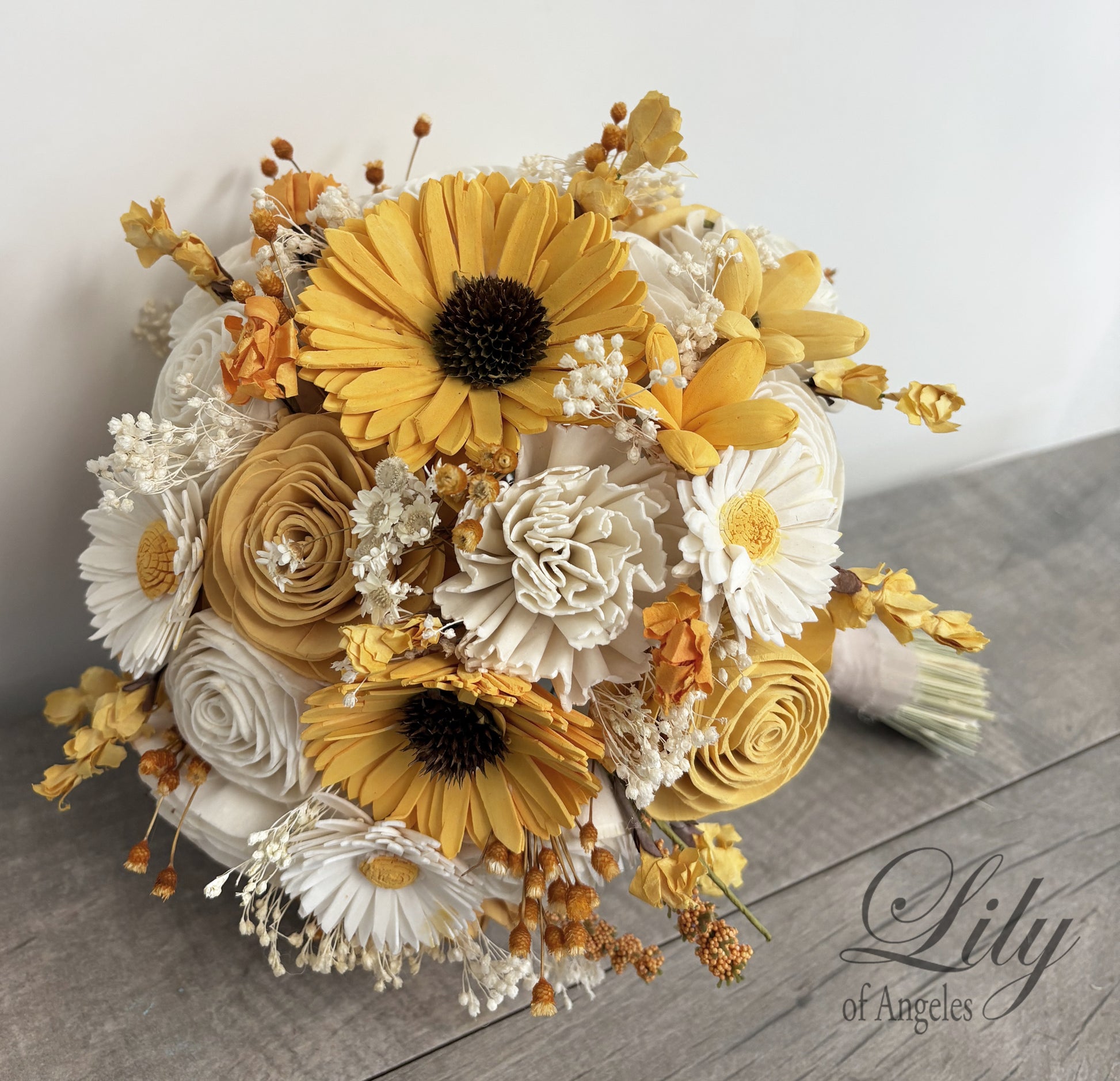 Sunflower Ivory Bouquet