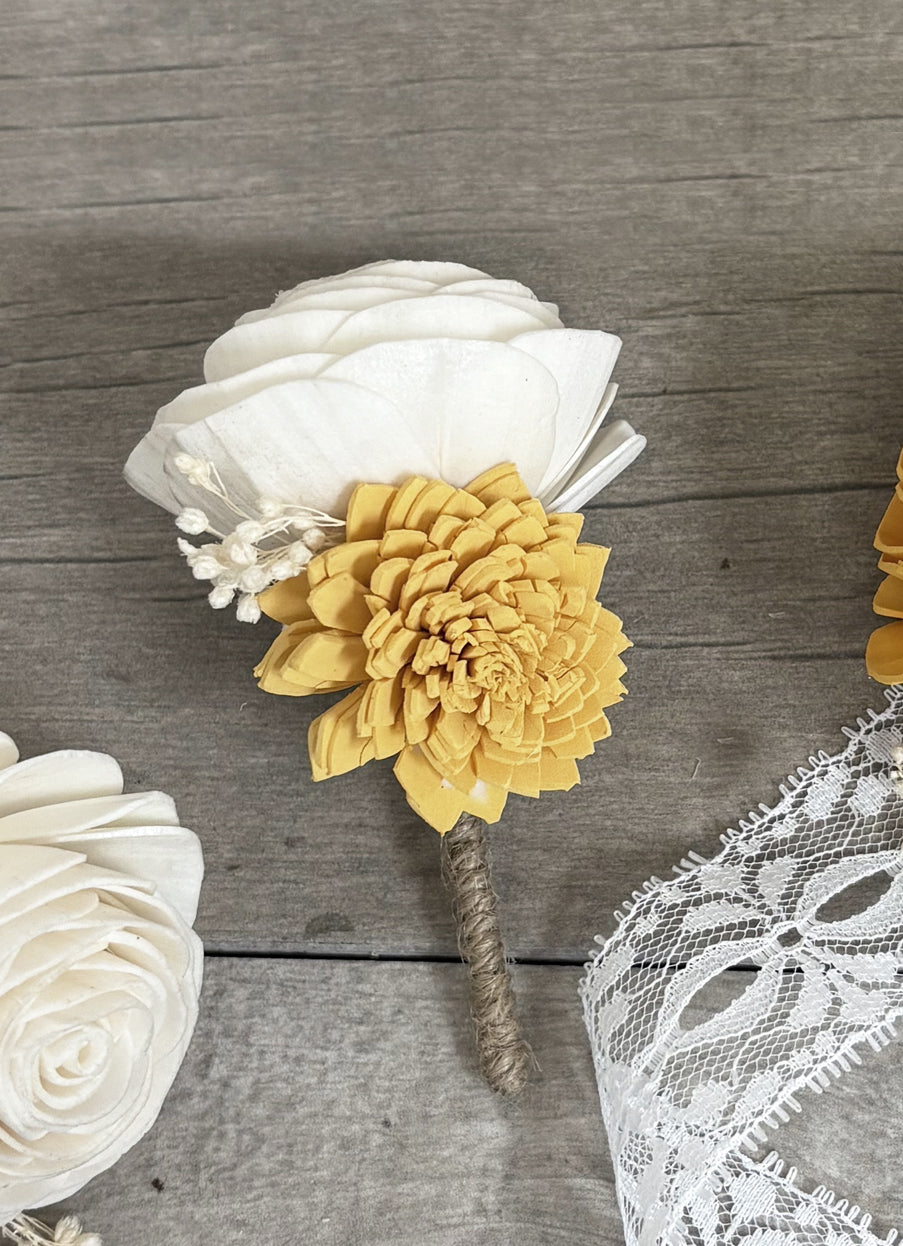 Sunflower Ivory Bouquet