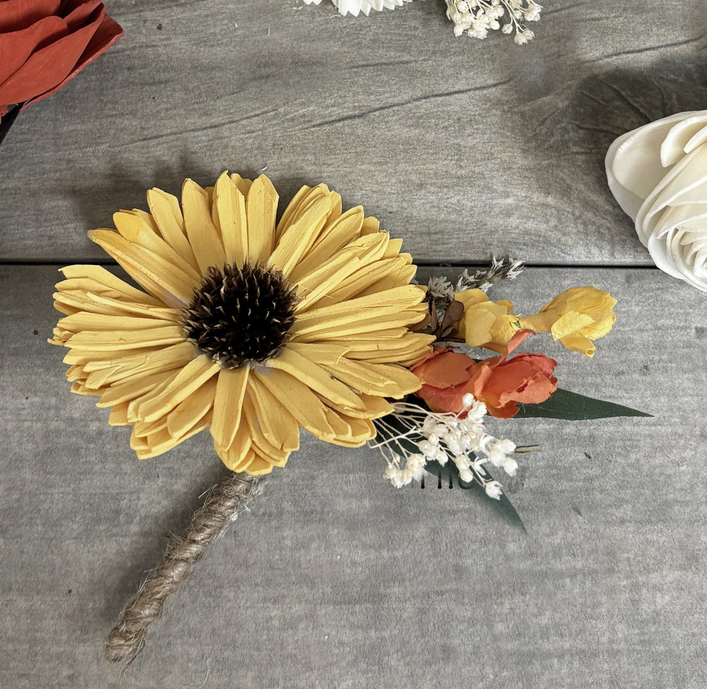 Sunflower Boutonniere
