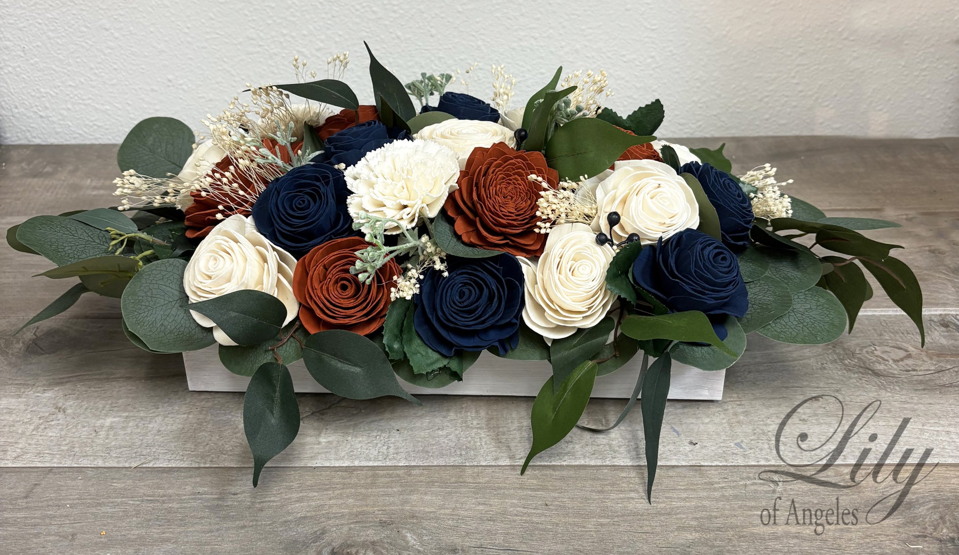 Midnight Amber Alter Centerpiece